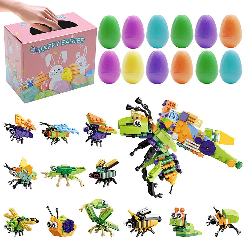 12Pcs Wind Up Toy Prefilled Easter Eggs