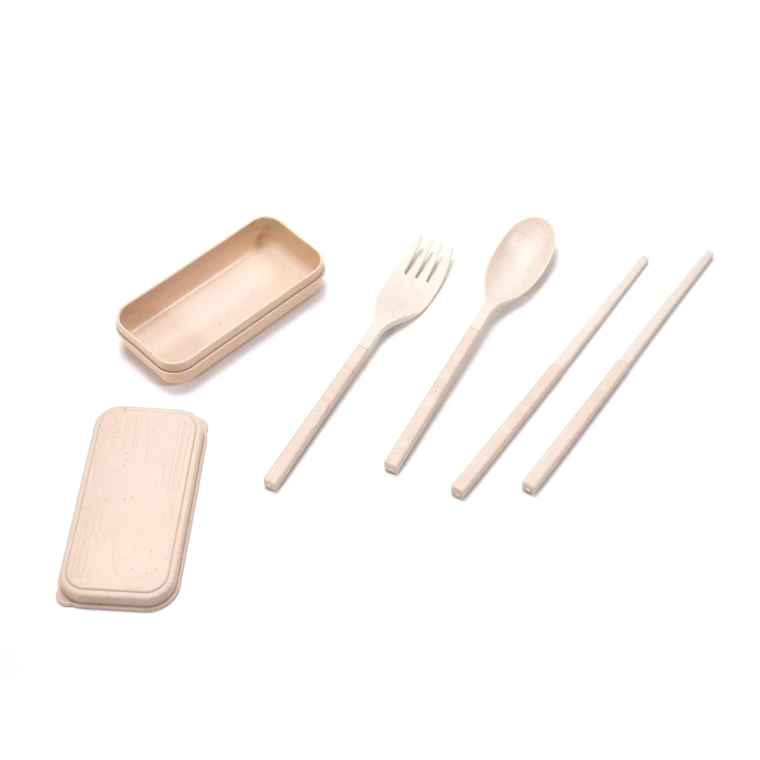 2243 Spoon Fork Chopsticks Set Dinnerware 3PCS / Set Lunch Tableware Detachable Cutlery Portable Travel Kitchen Accessories