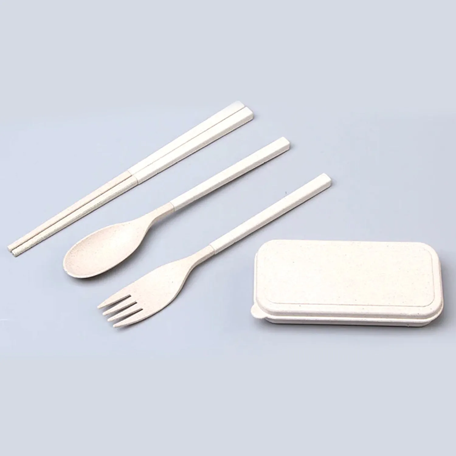 2243 Spoon Fork Chopsticks Set Dinnerware 3PCS / Set Lunch Tableware Detachable Cutlery Portable Travel Kitchen Accessories