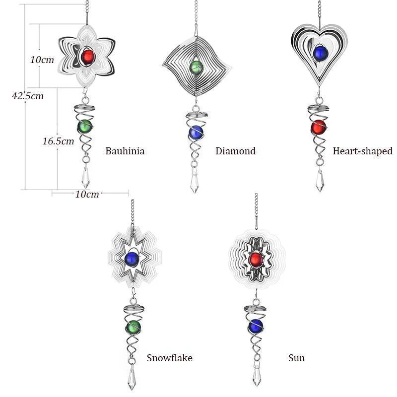 3D Rotating Wind Chime