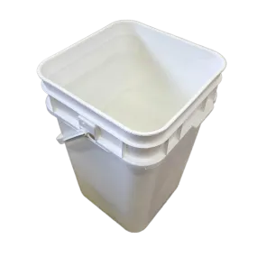 4 Gallon Square Bucket and Lid with Gasket