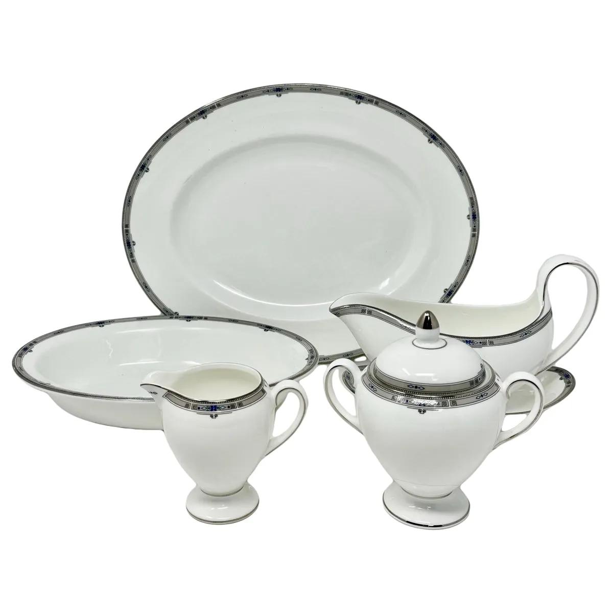 5 Pieces Amherst China: Serving Pieces