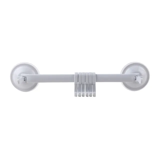 Adjustable Hook Rack Double Suction Cup Towel Rack Hanging Shelves Hook Holder Lock Type Sucker Kitchen Bathroom Accessories