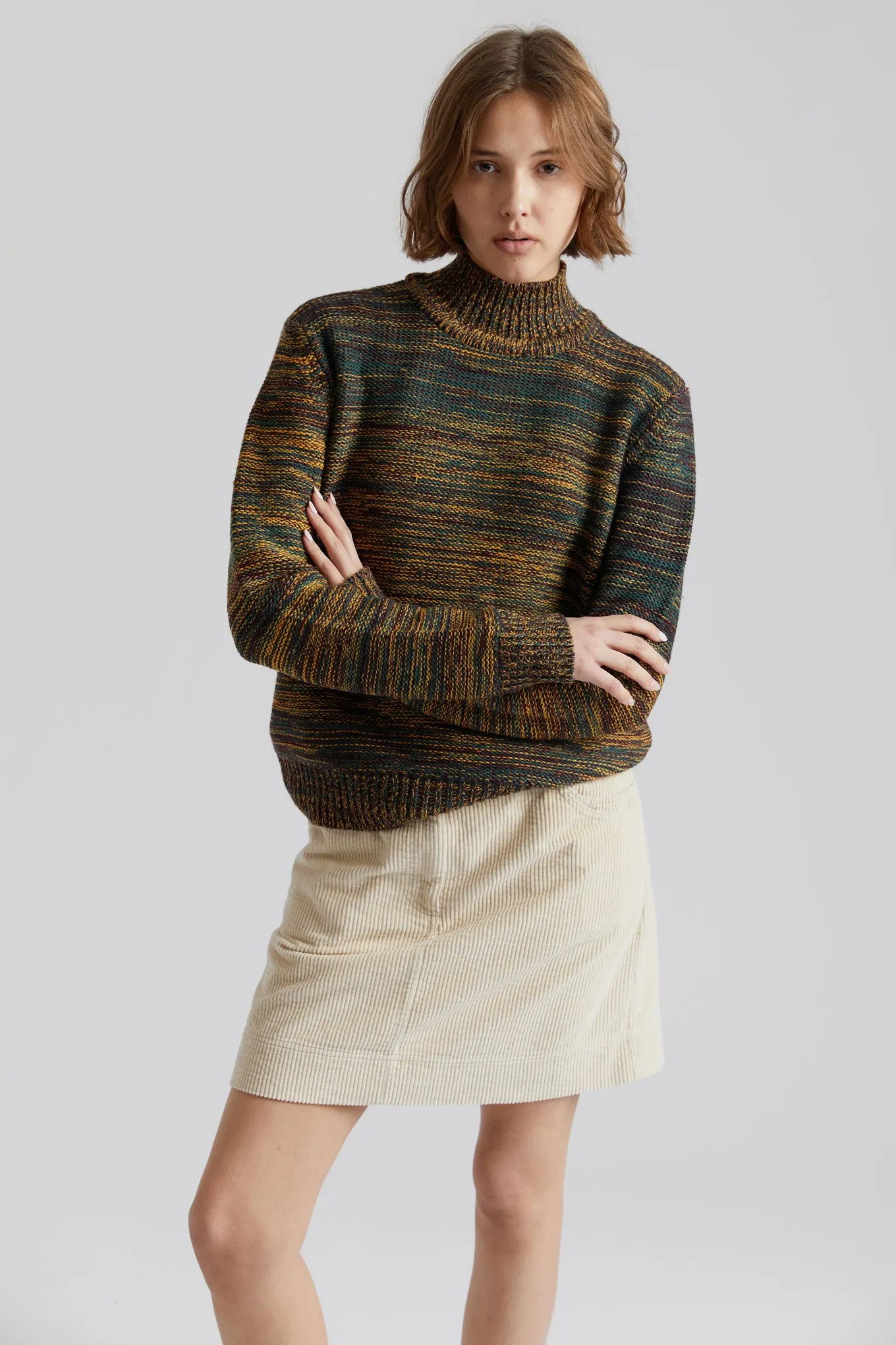 AMANDA  Fine Merino Wool Jumper - Mustard