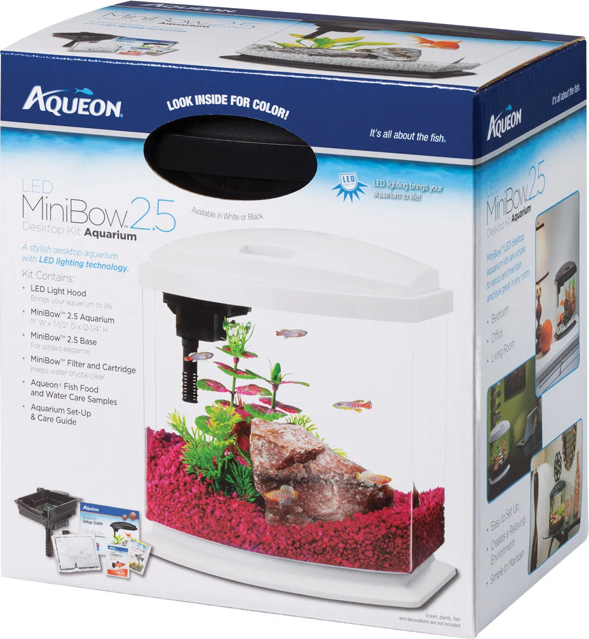 Aqueon Products - Glass - Aqueon Led Minibow Aquarium Kit