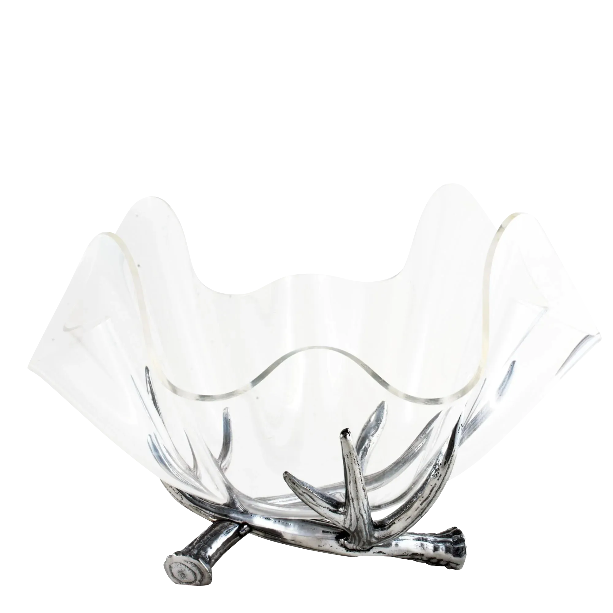 Arthur Court Antler Acrylic Bowl