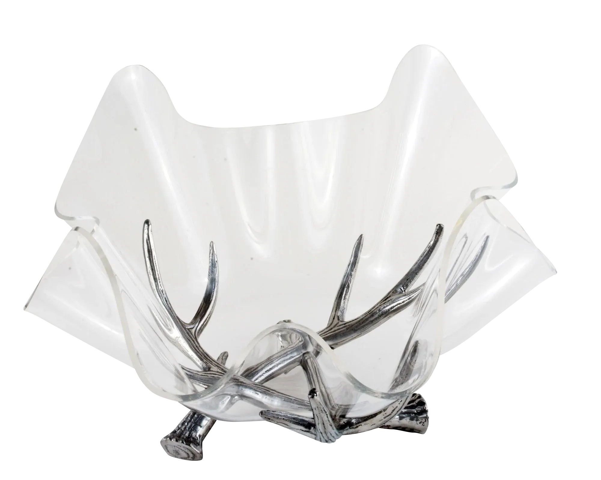 Arthur Court Antler Acrylic Bowl