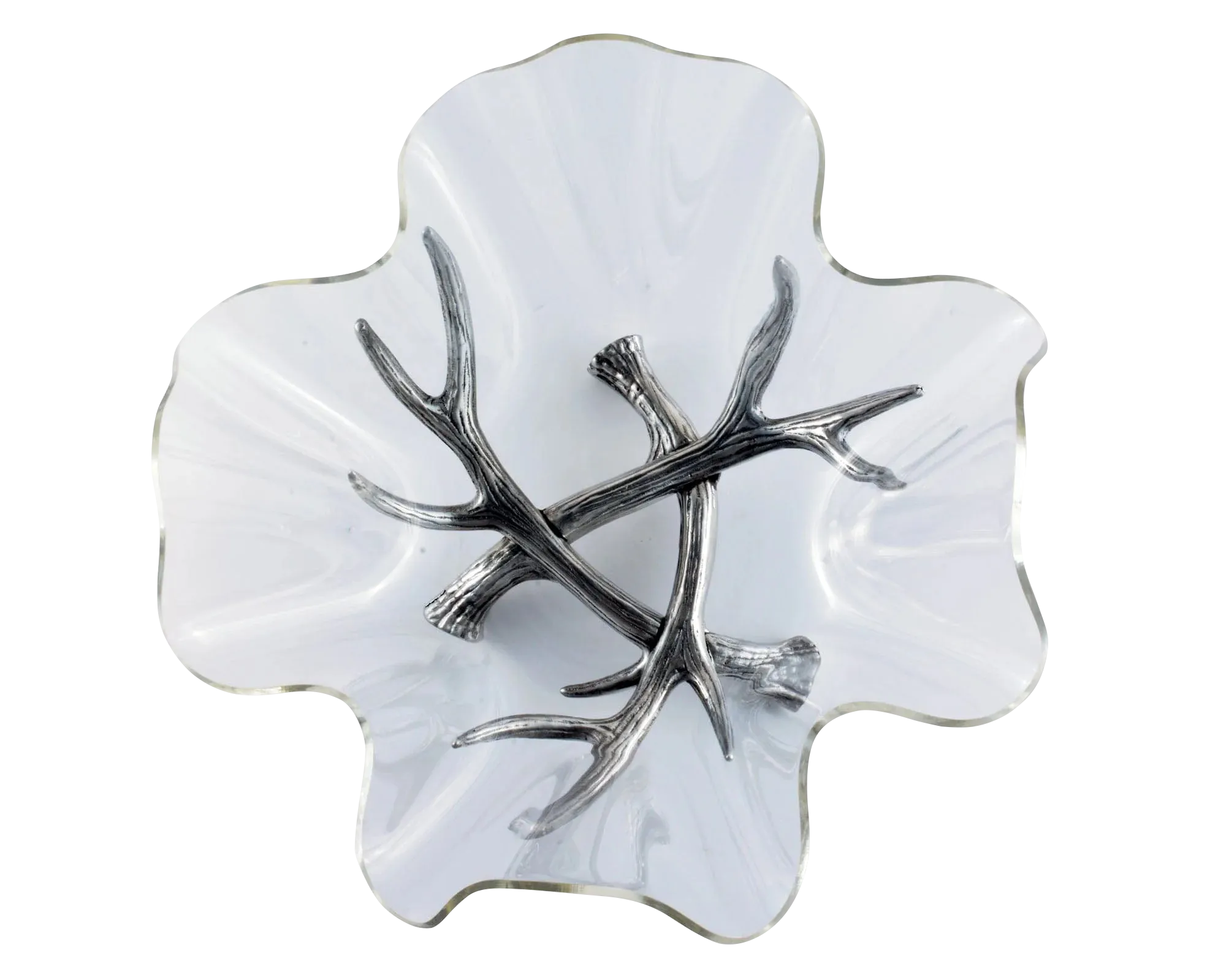 Arthur Court Antler Acrylic Bowl