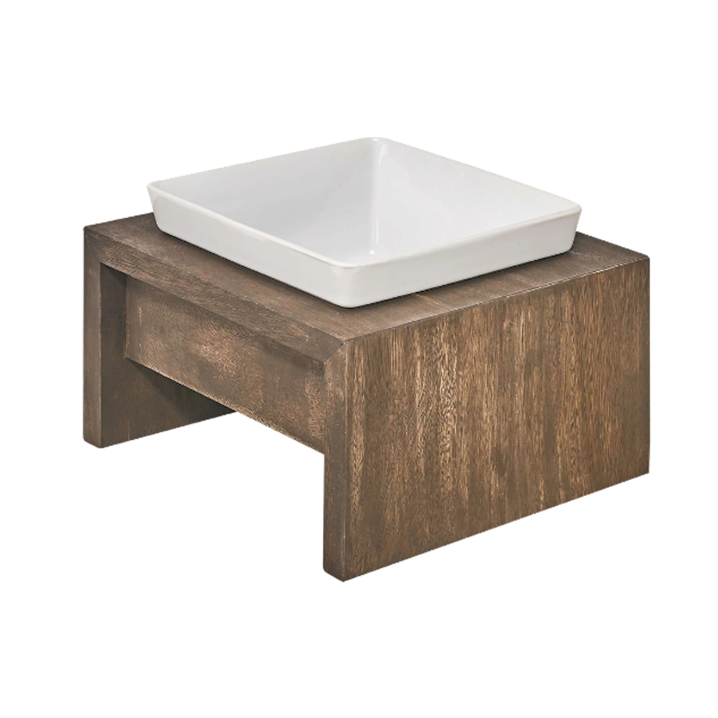 Artisan Rubberwood Diner Bowl |  Walnut