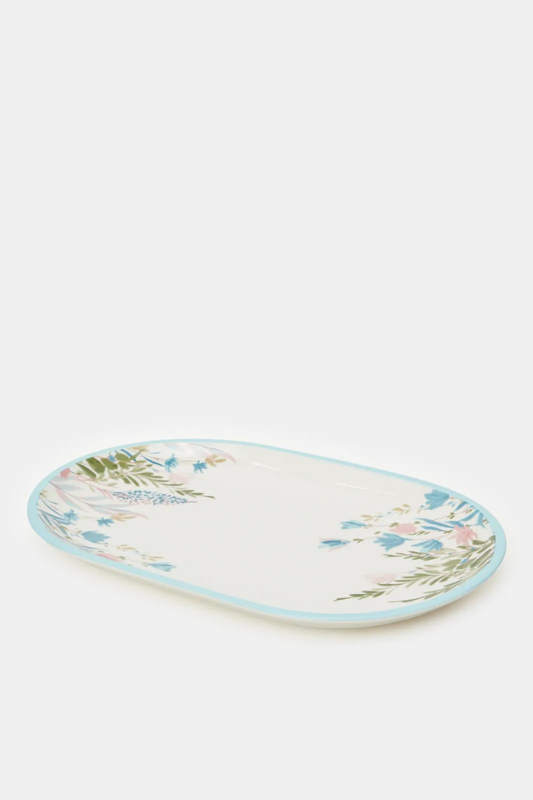 Assorted Floral Print Oval Platter