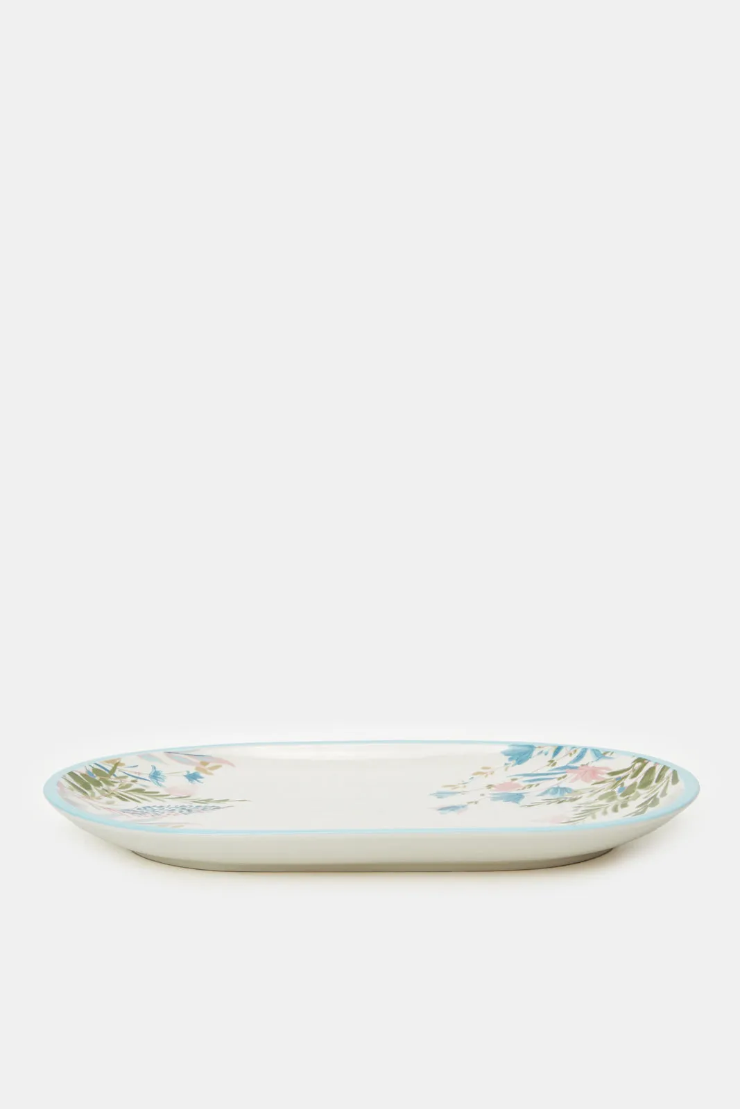 Assorted Floral Print Oval Platter