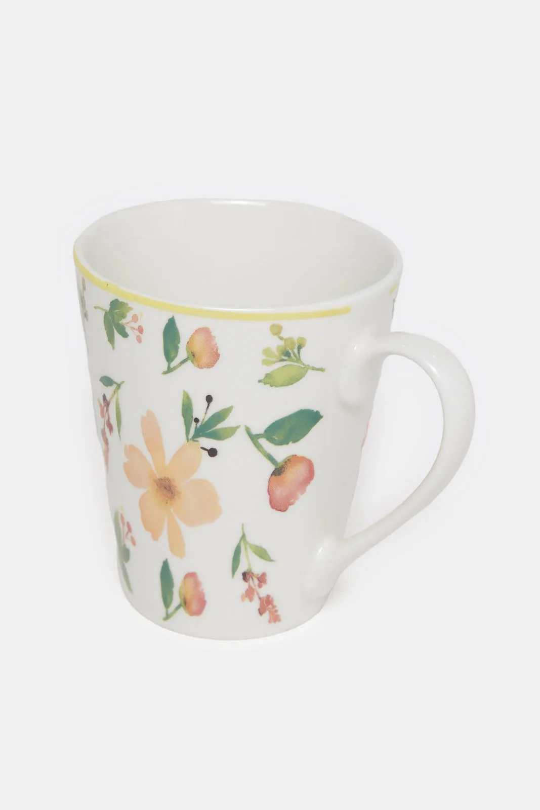 Assorted Floral Printed Mug Set (4 Piece)