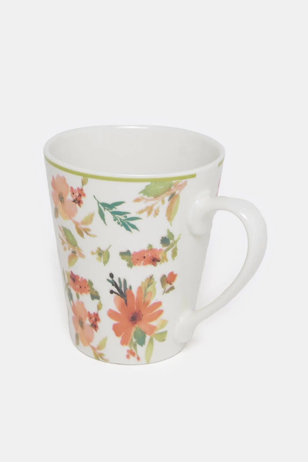 Assorted Floral Printed Mug Set (4 Piece)