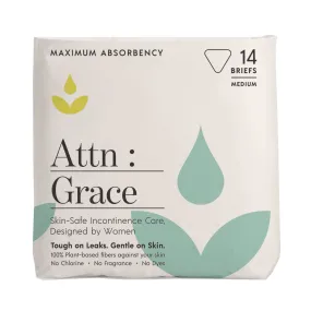 Attn Grace Super Absorbent Incontinence Briefs - Medium