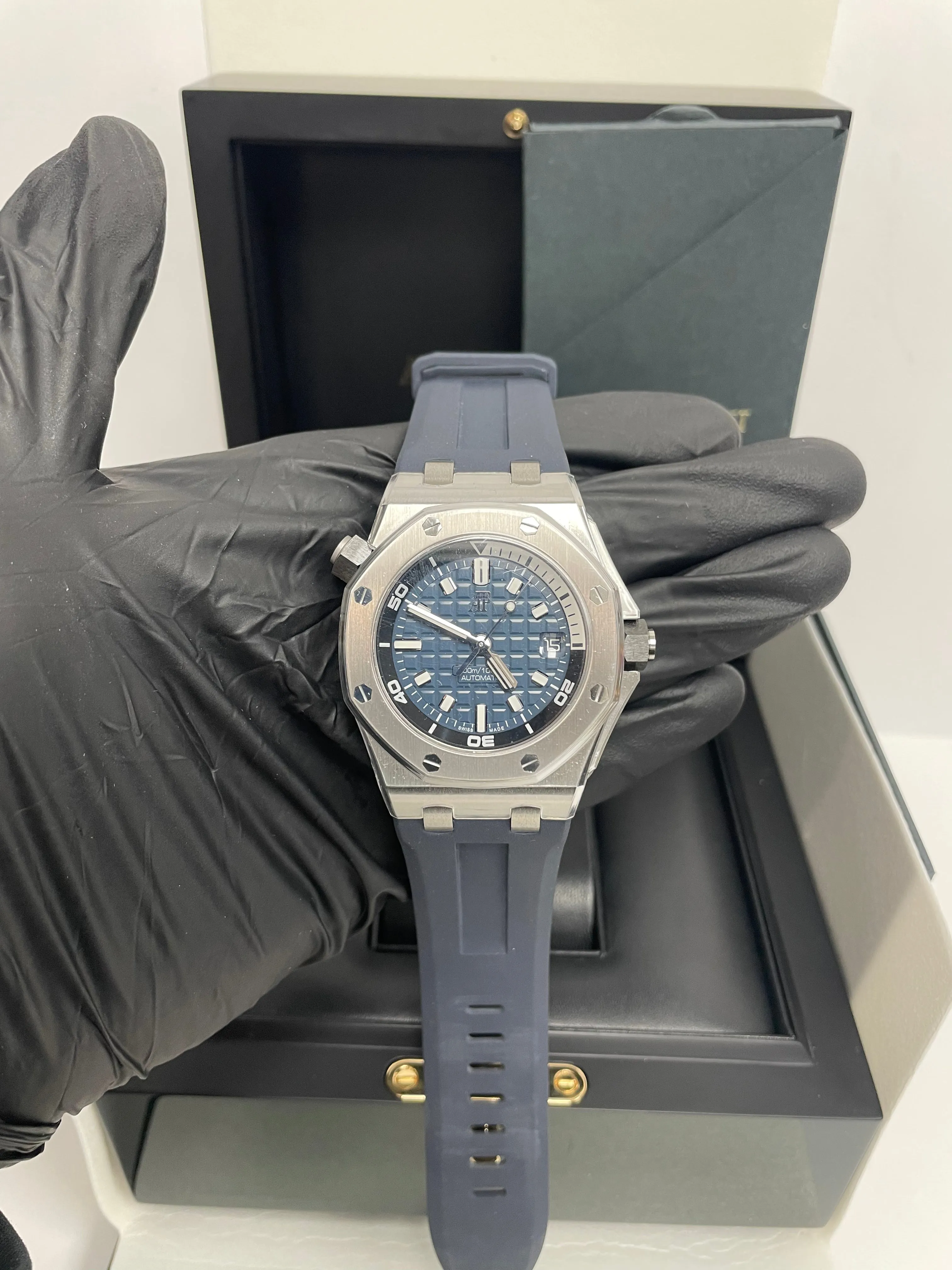 Audemars Piguet Royal Oak Offshore Diver Blue Dial (Reference # 15720ST.OO.A027CA.01)