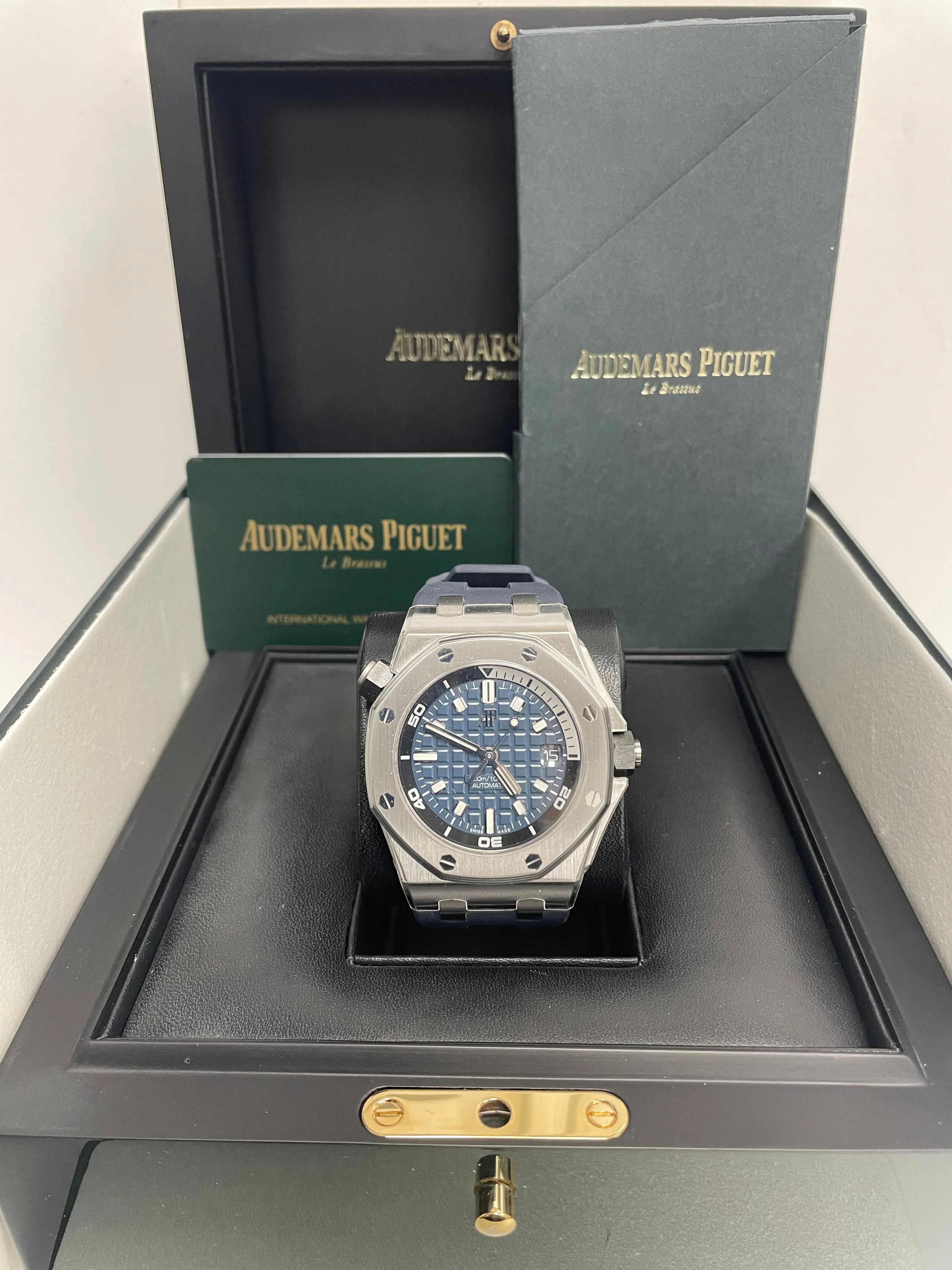 Audemars Piguet Royal Oak Offshore Diver Blue Dial (Reference # 15720ST.OO.A027CA.01)