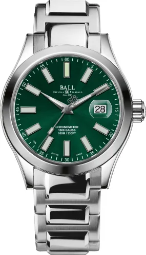 BALL Engineer III Marvelight Chronometer Green Dial Watch Box Papers