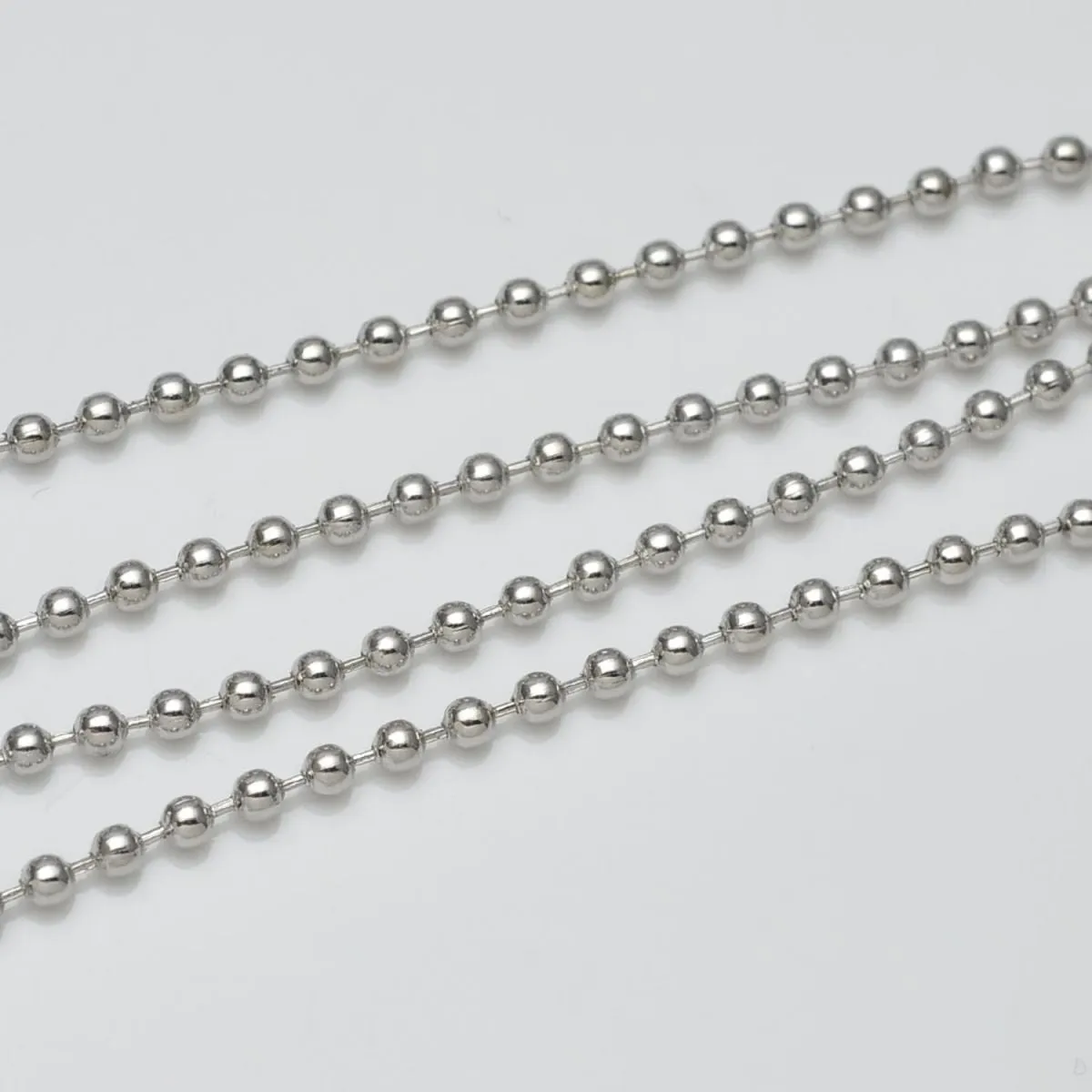 Ball Silver 316L Stainless Steel Long Necklace Chain 21" Men Women