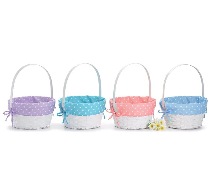 Bamboo Easter Basket Polka Dots