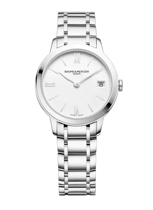 Baume & Mercier Classima 10335 31mm Silver Quartz Ladies Watch