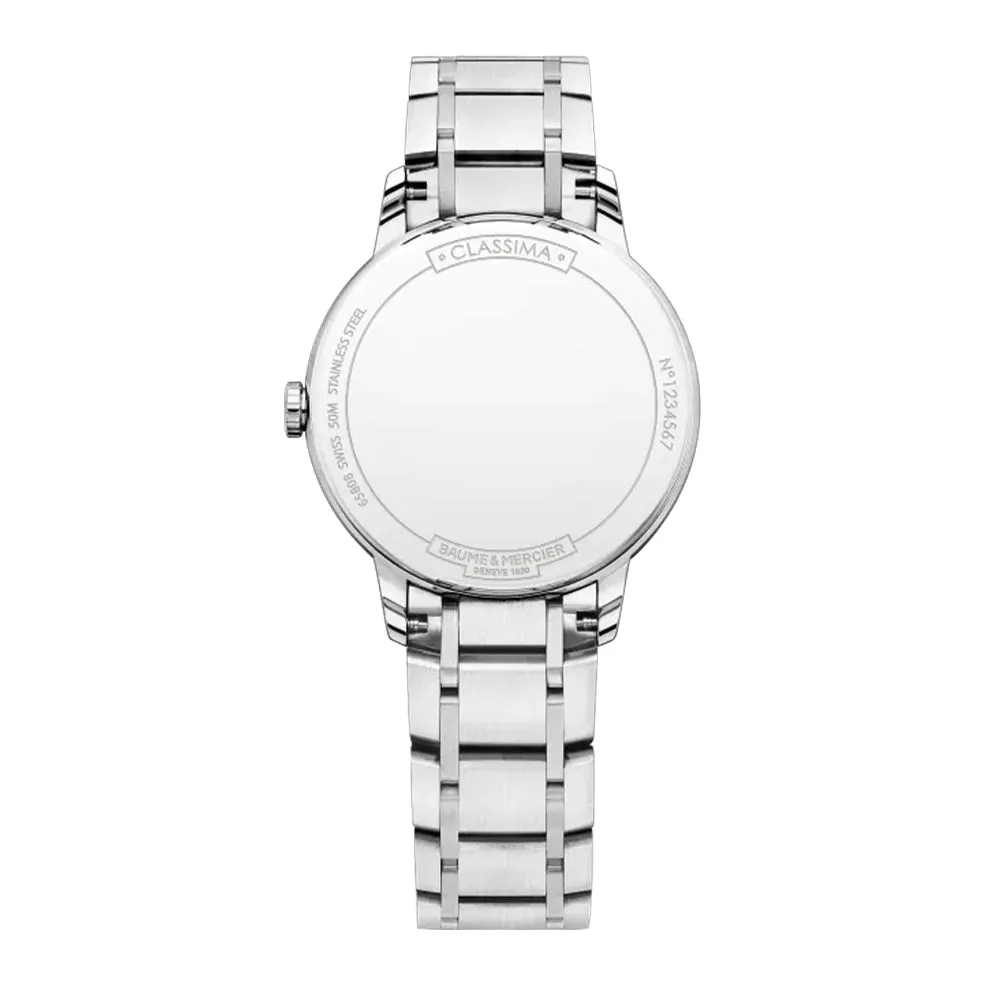 Baume & Mercier Classima 10335 31mm Silver Quartz Ladies Watch