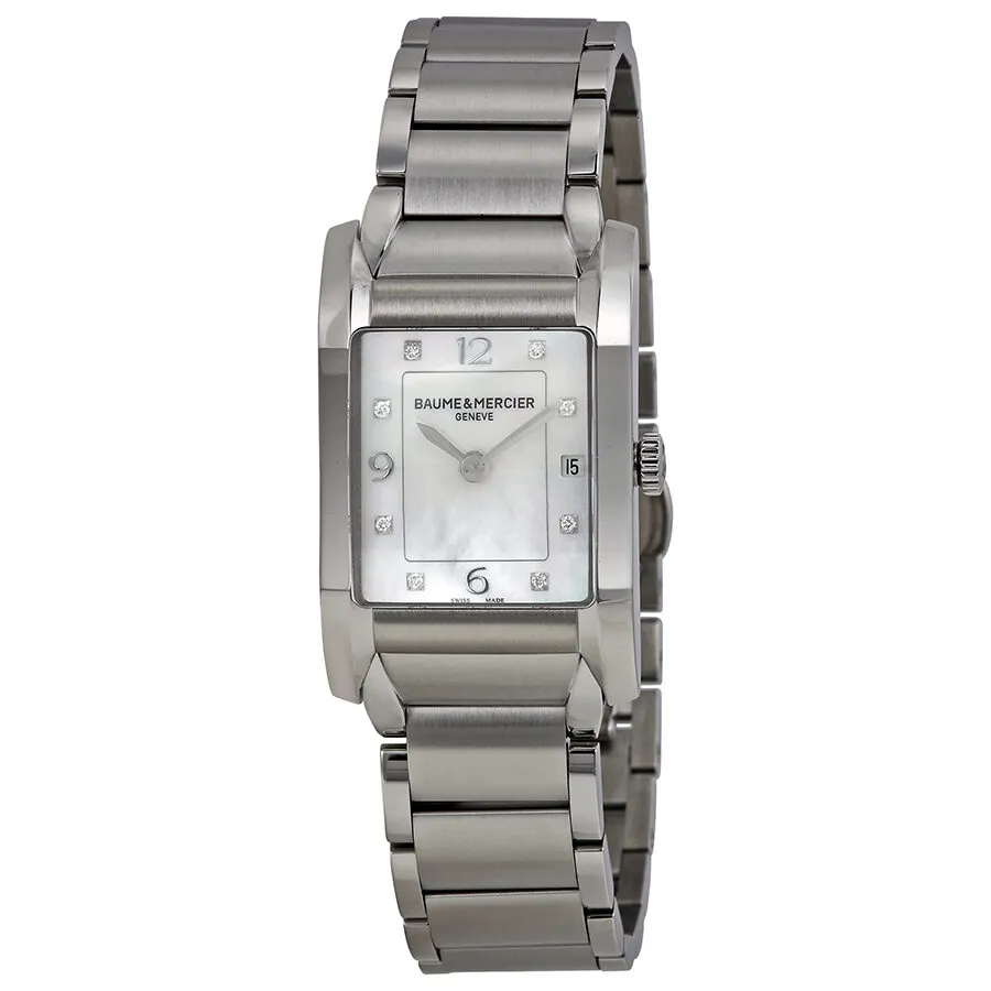 Baume and Mercier Hampton Mother of Pearl Diamond Dial Ladies Watch 10050