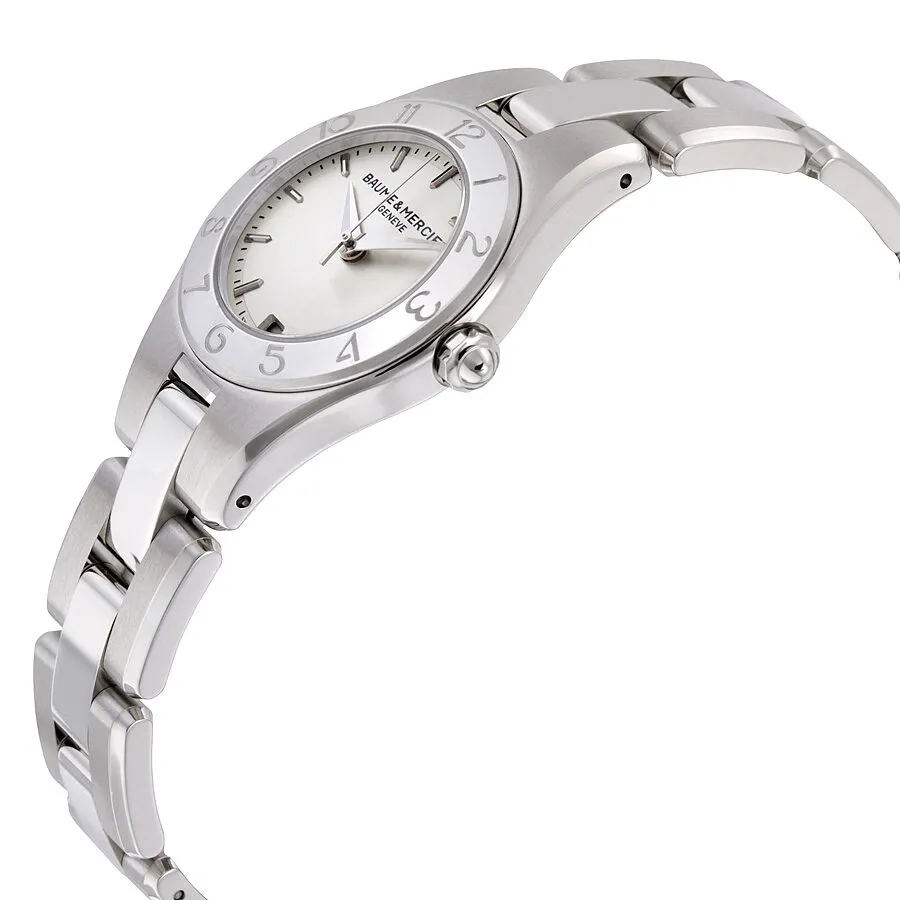 Baume and Mercier Linea Silver Dial Ladies Watch   Additional Strap 10009