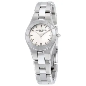 Baume and Mercier Linea Silver Dial Ladies Watch   Additional Strap 10009