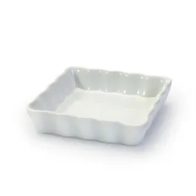 Bia Cordon Bleu 4.5" Square Quiche / Tart Dish, White