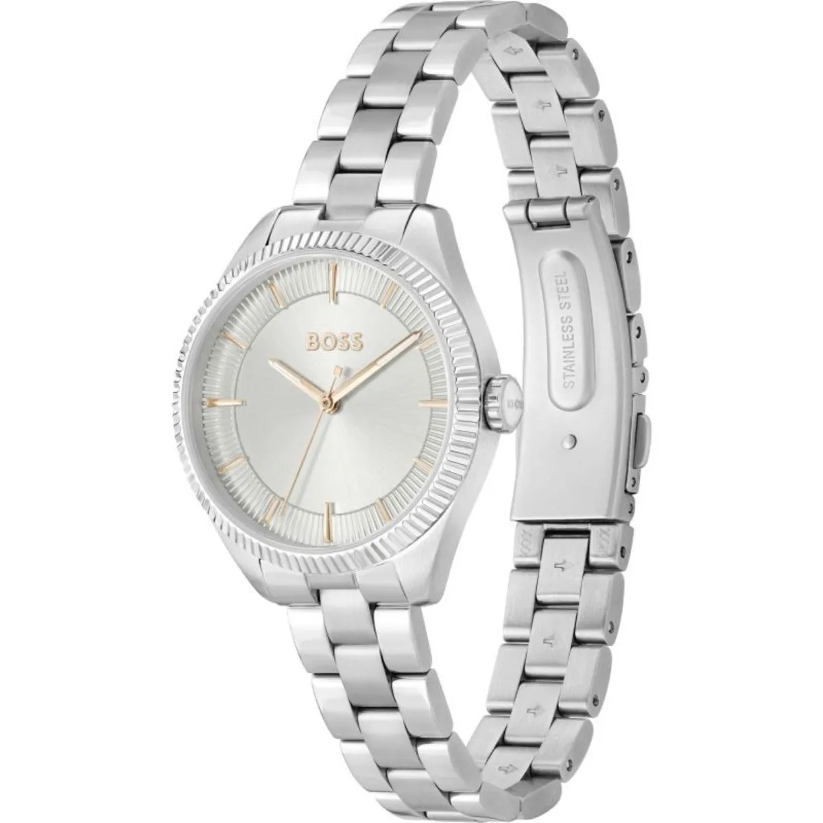 BOSS Sage 32mm Stainless Steel Silver Quartz Ladies Watch