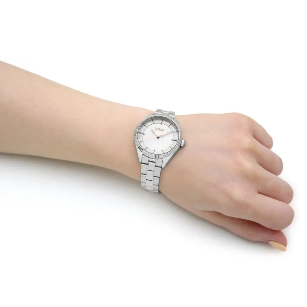 BOSS Sage 32mm Stainless Steel Silver Quartz Ladies Watch