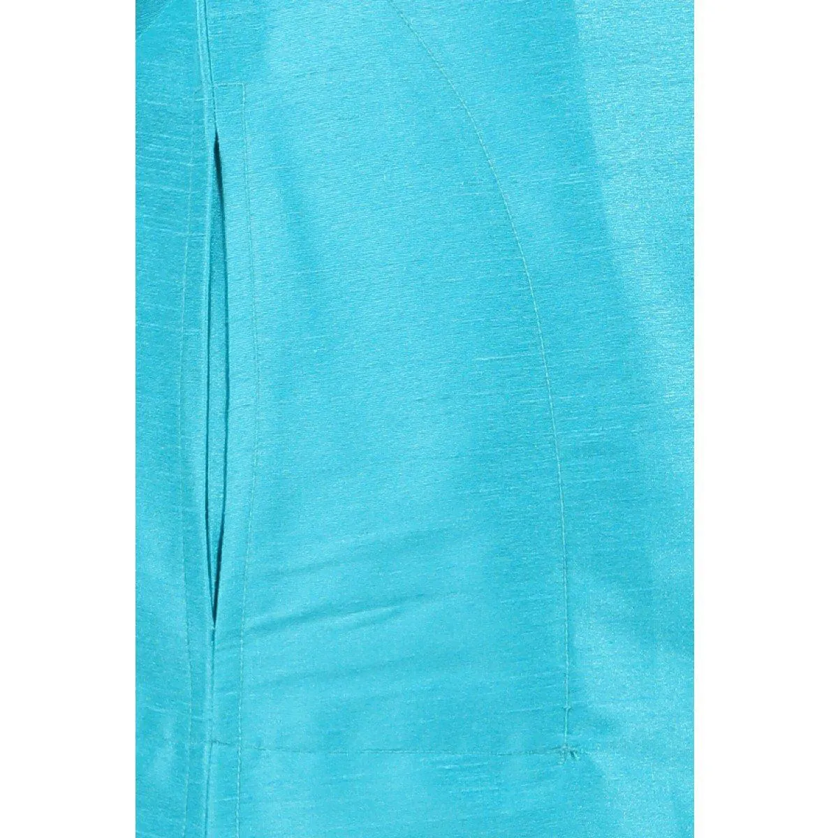 Boys Slub Kurta Panchakacham Set Cerulean