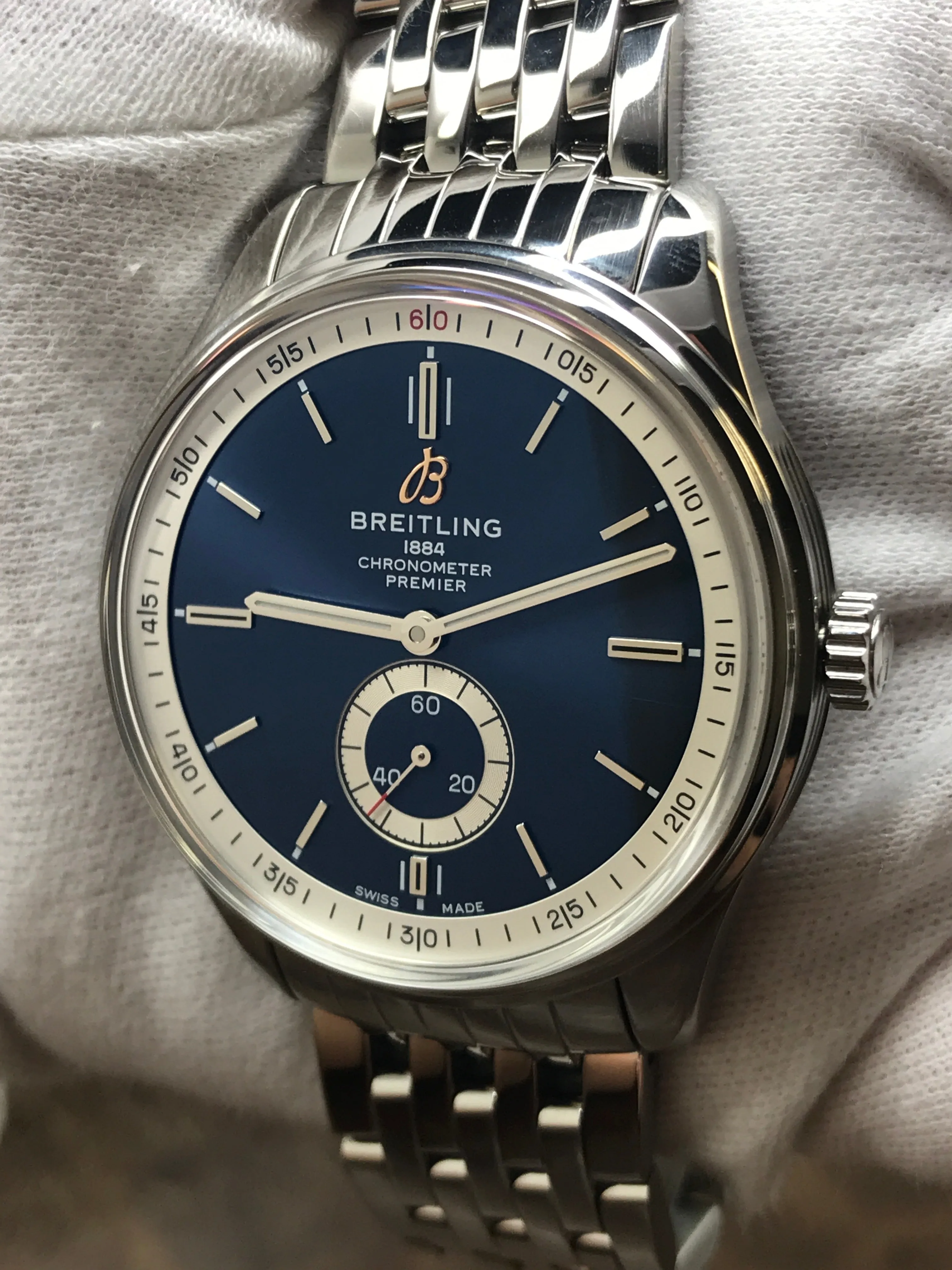 Breitling Premier Automatic 40 A37340 Blue Dial Automatic Men's Watch