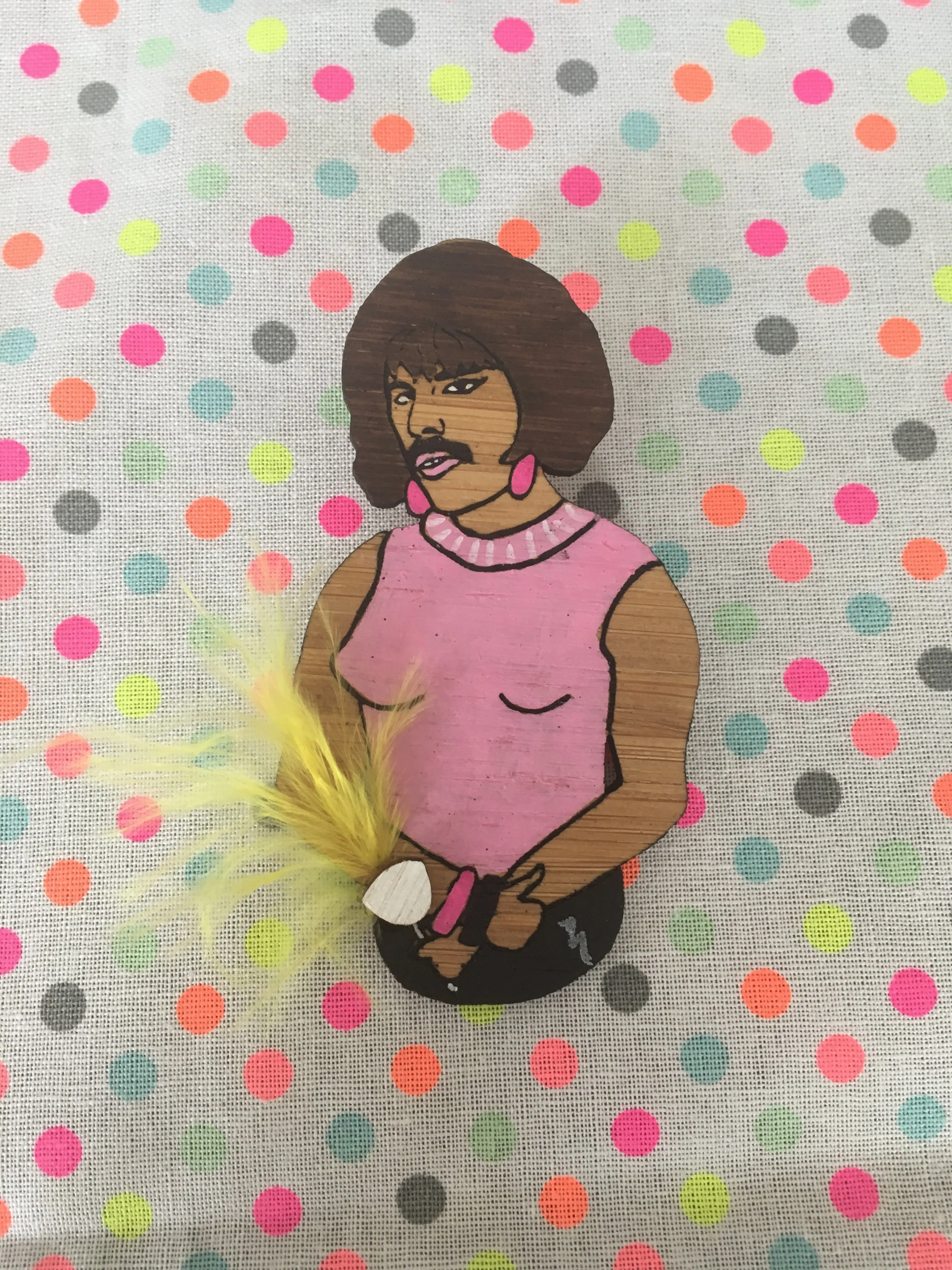 Brooch: Freddie Mercury