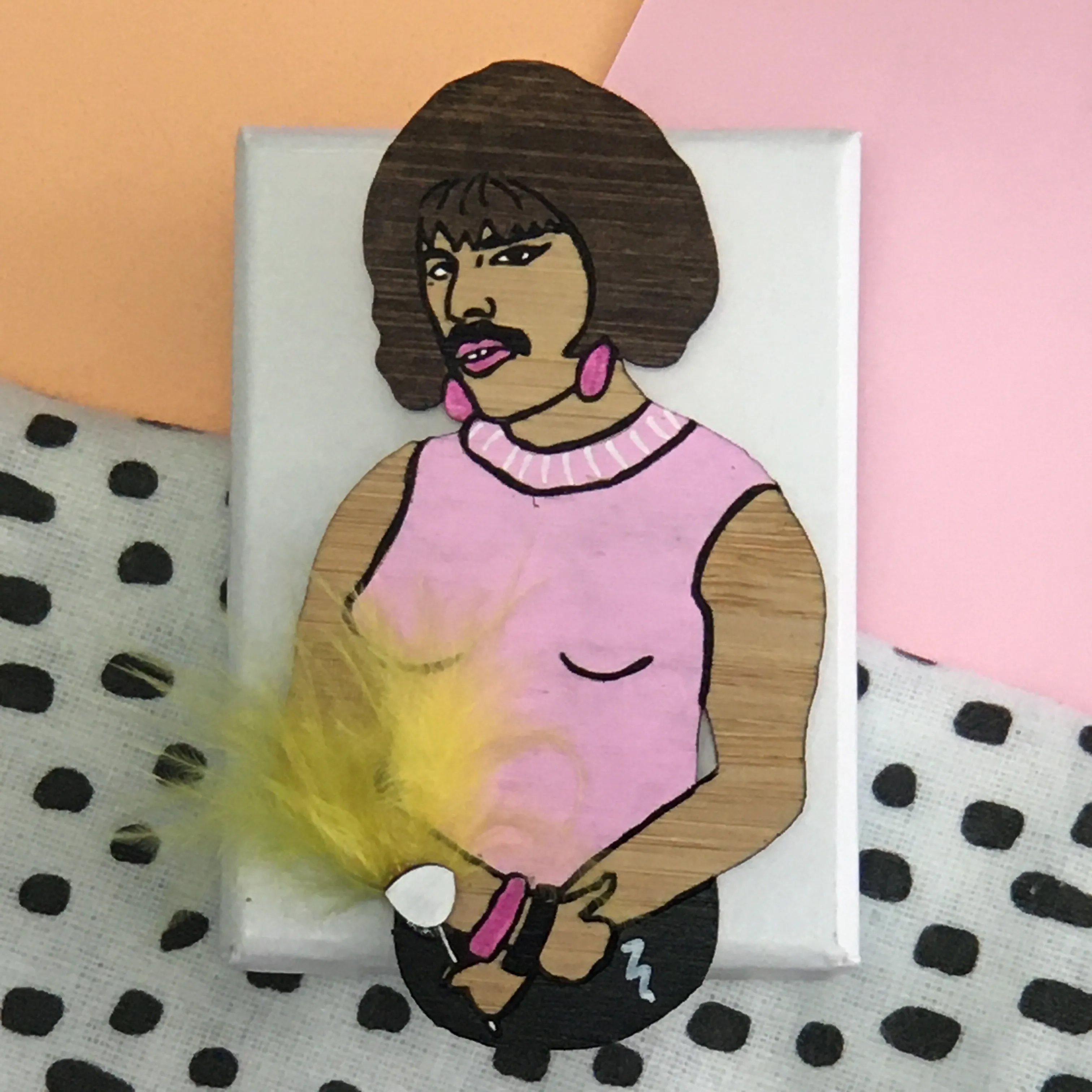 Brooch: Freddie Mercury