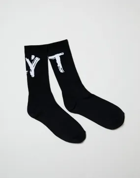 Brush Logo Socks - Black