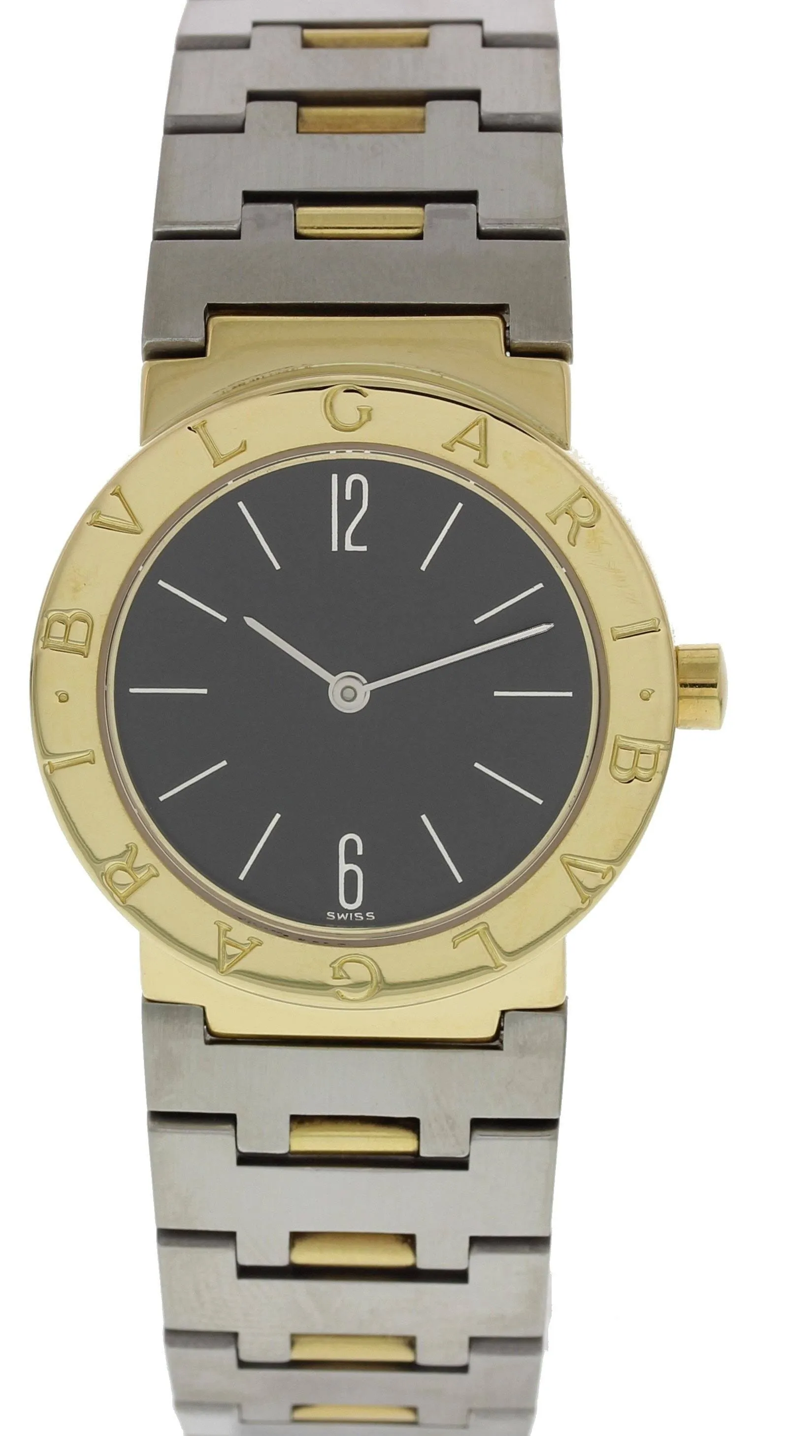 Bvlgari Diagono 18k Yellow Gold & Stainless Steel Ladies Watch