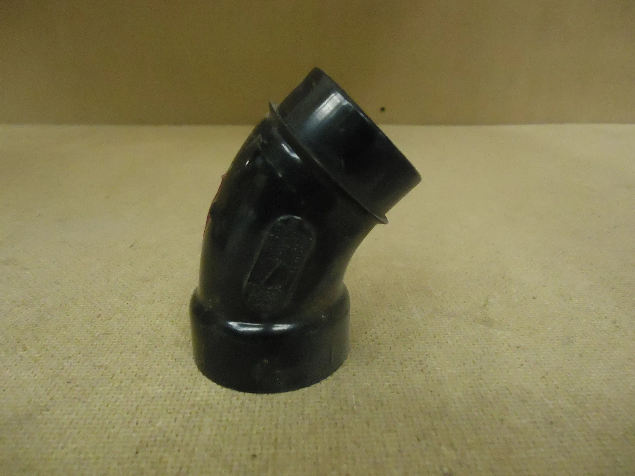 Canplas 45 Degree Elbow Black 1 1/2in x 1 1/2in H x Spigot Plumbing ABS -- New