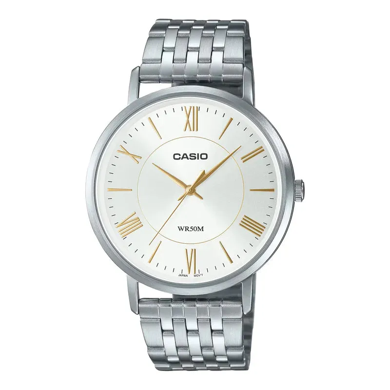 Casio Formal White Dial  Stainless Steel Men's Watch| MTP-B110D-7AVDF