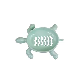 Cast Iron Turtle Soap Dish in Aqua