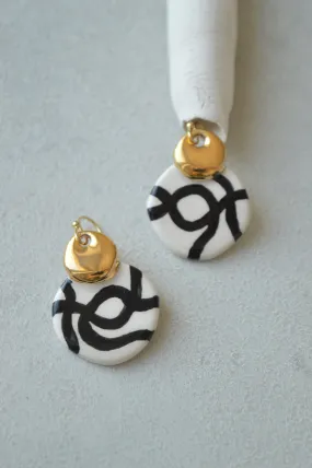 Ceramic earrings No. 58