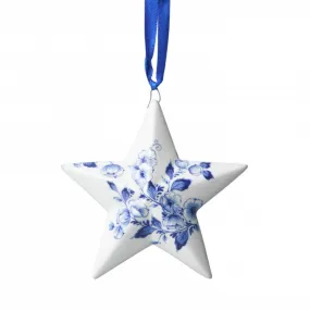 Christmas Ornament, Delft Star