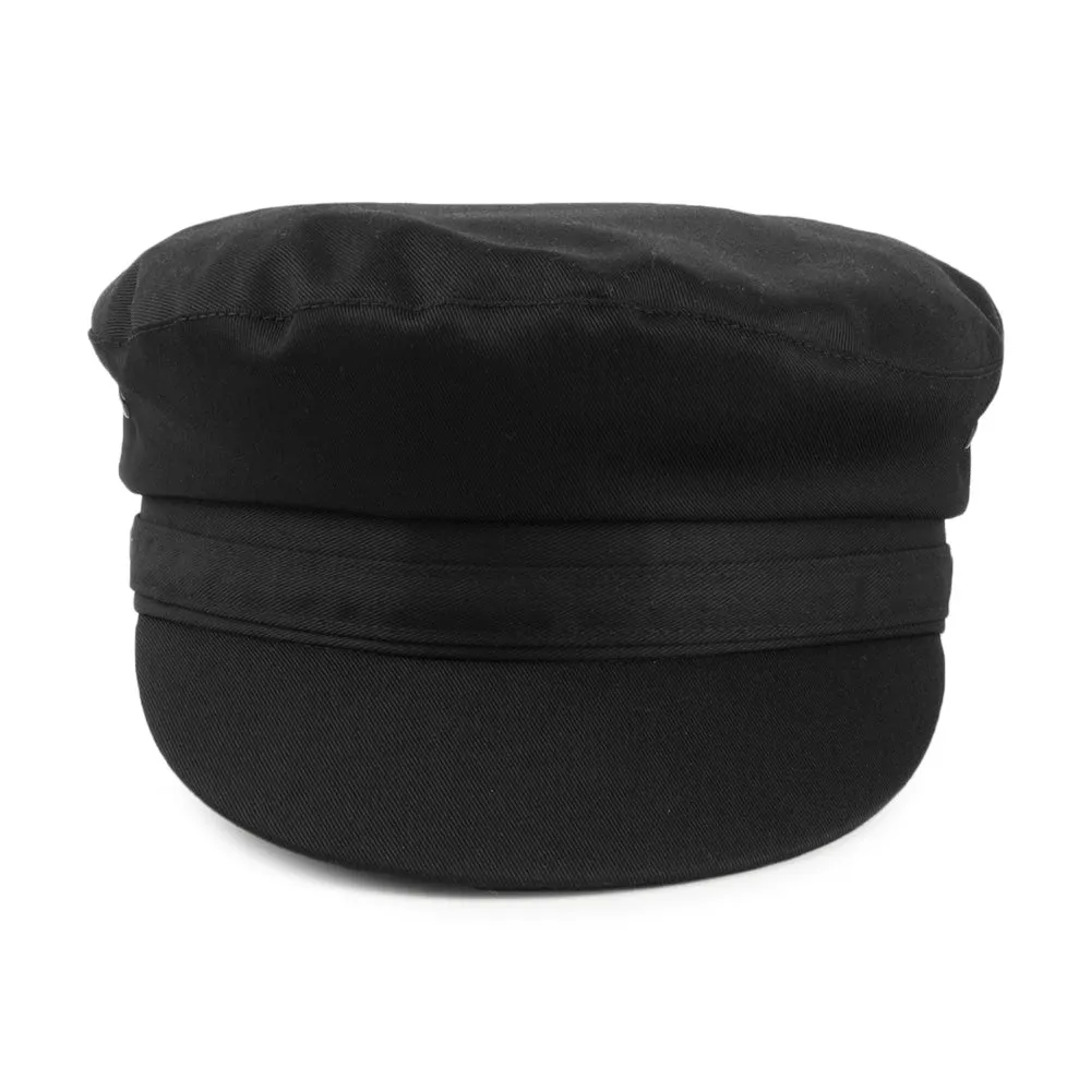 Classic Cotton Fiddler Cap - Black