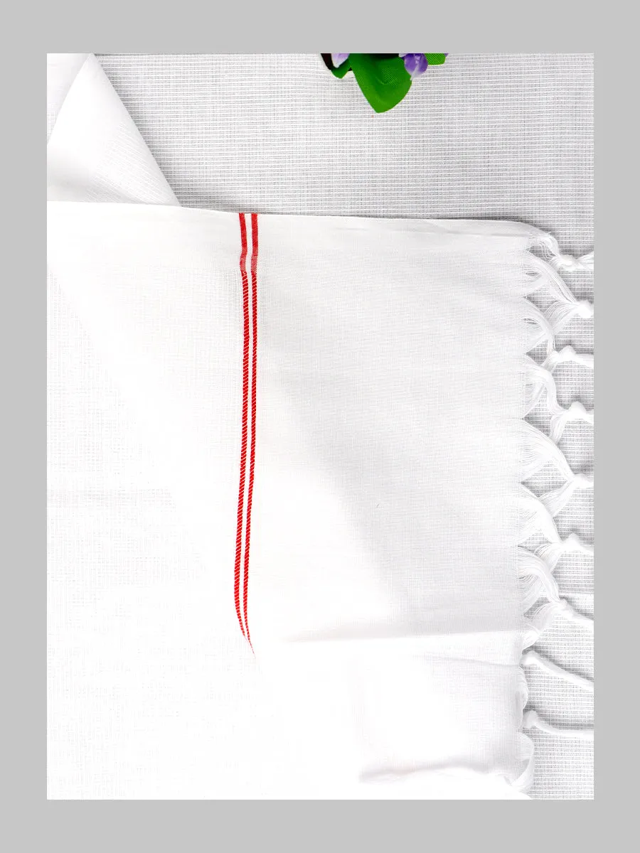 Cotton White Bath Towel No279 (Pack of 2)