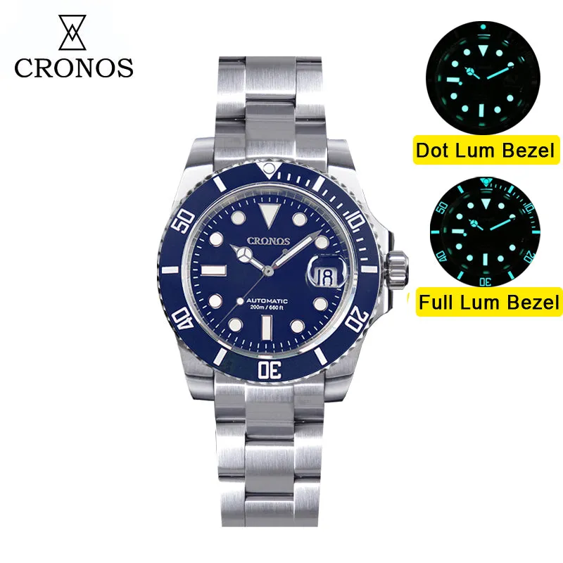 Cronos 2.5x Water Ghost NH35 Dive Watch L6015