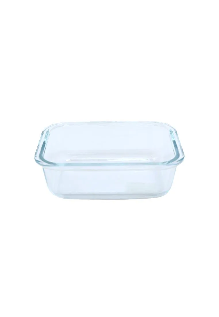 Cuisson Rectangle Glass Food Container 180ml with Lid - White