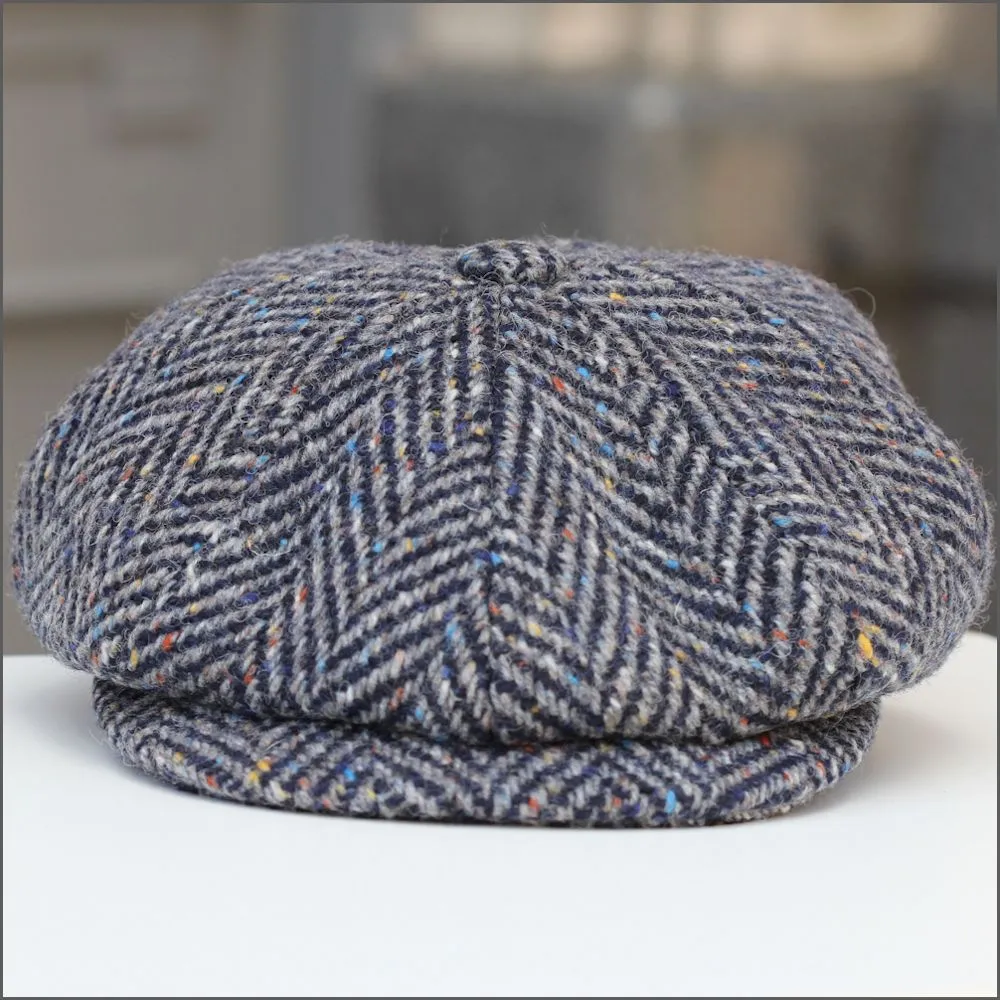 Donegal Mayo Blue Fleck 8pc Tweed Cap 