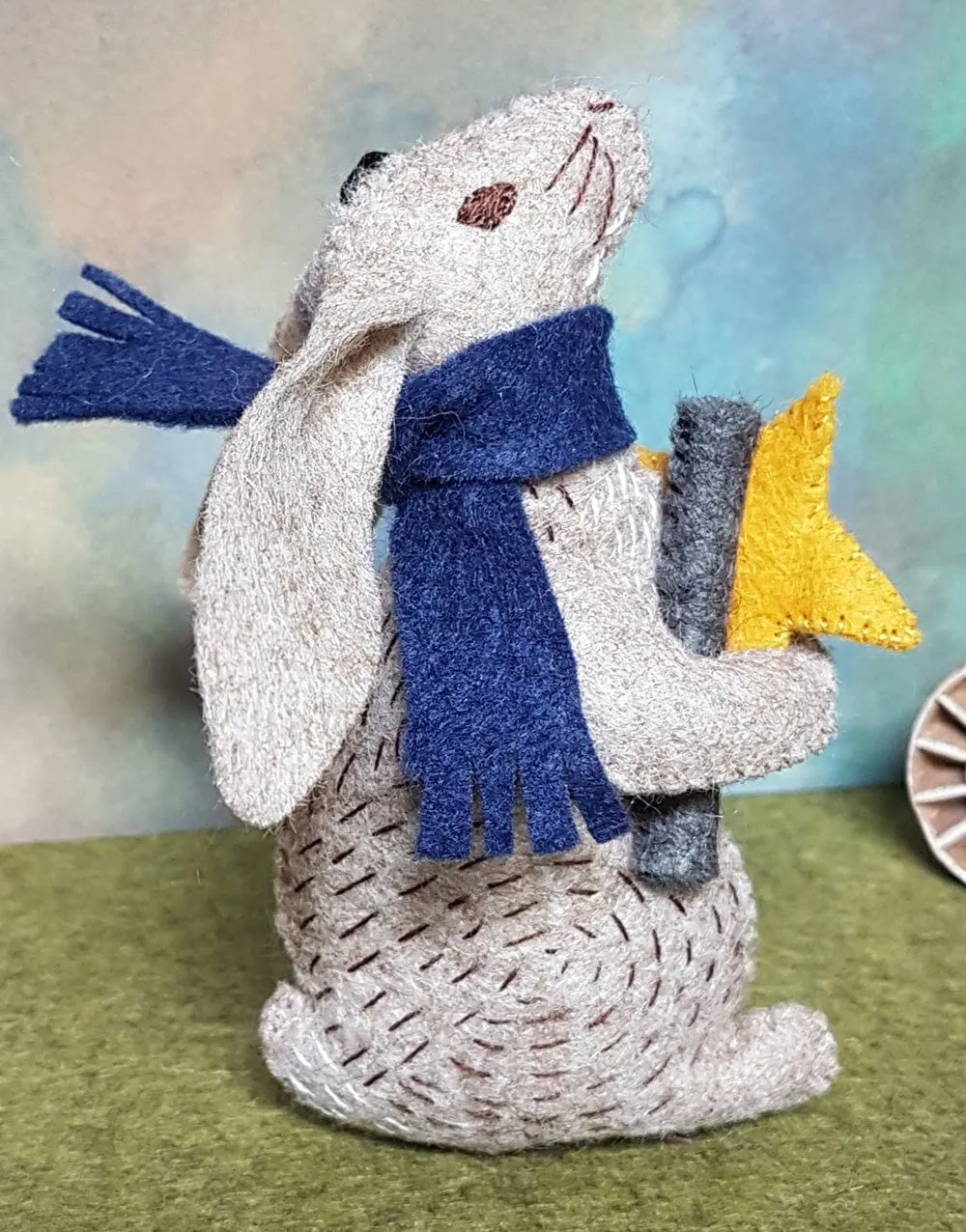 Dr. Hare Stargazer Embroidered Felt Craft Kit by Corinne Lapierre