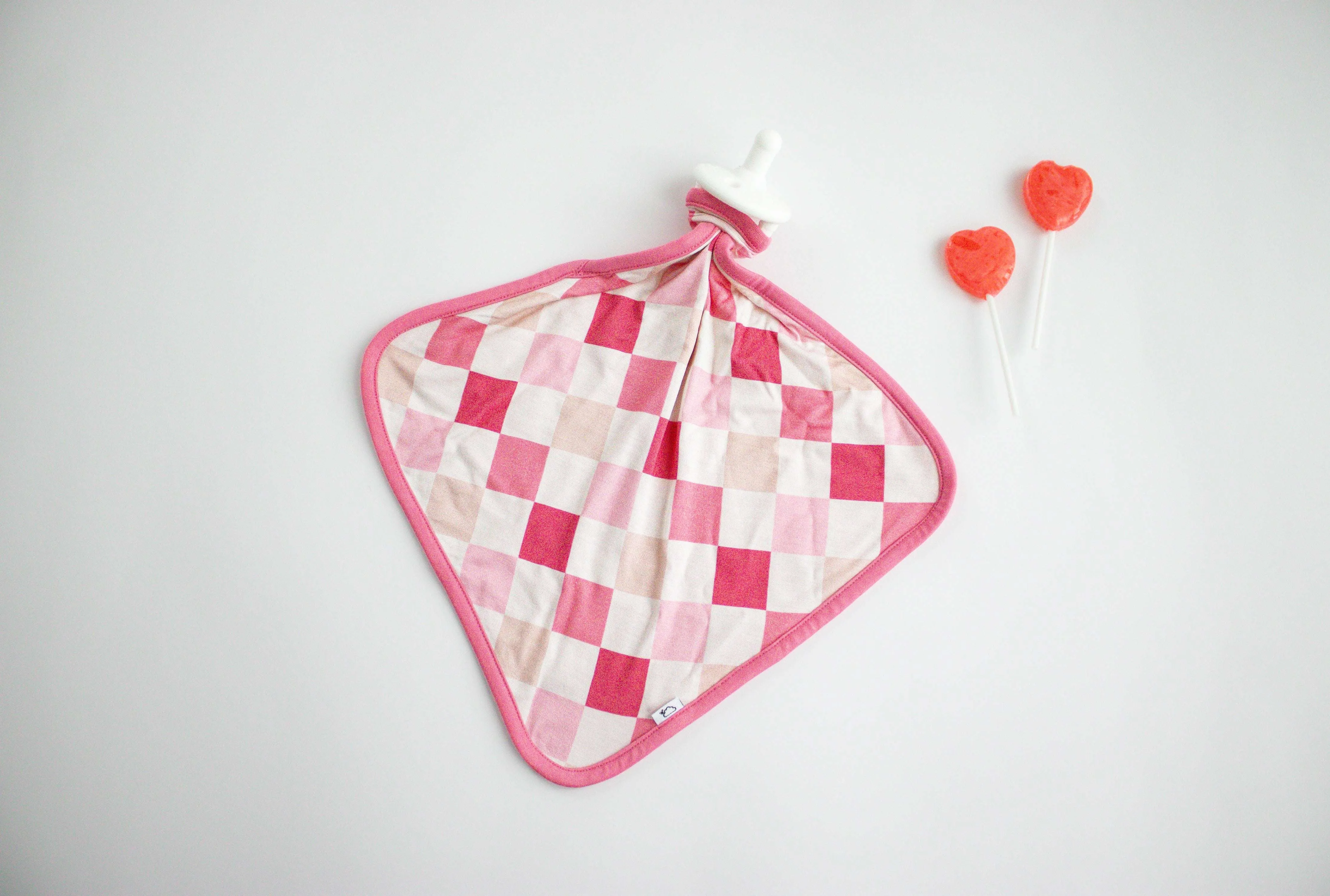 Dreamy Pink Checkers Lovey