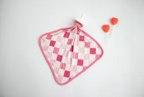 Dreamy Pink Checkers Lovey